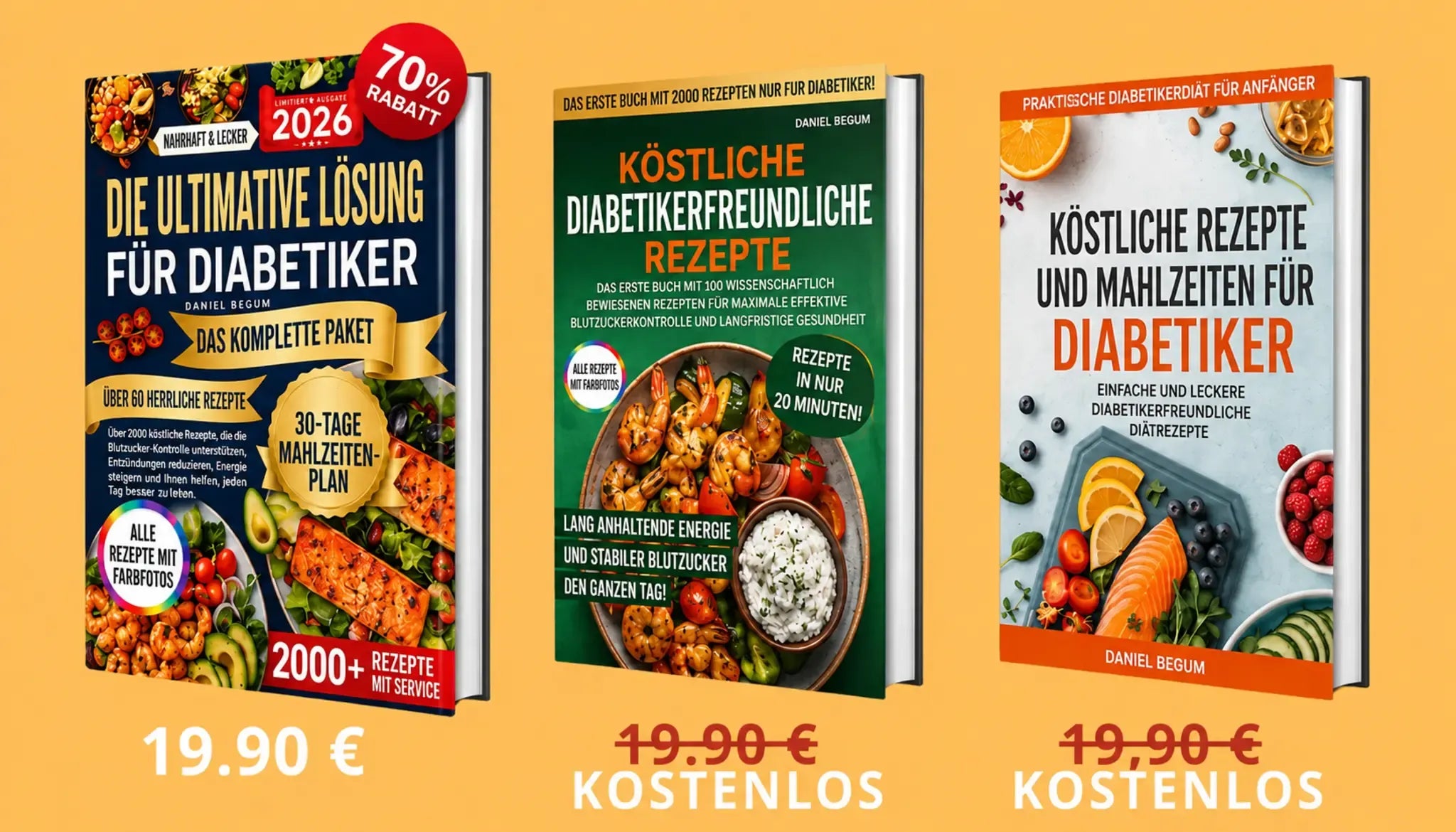 3-Bücher-Paket – Diabetiker-Diät