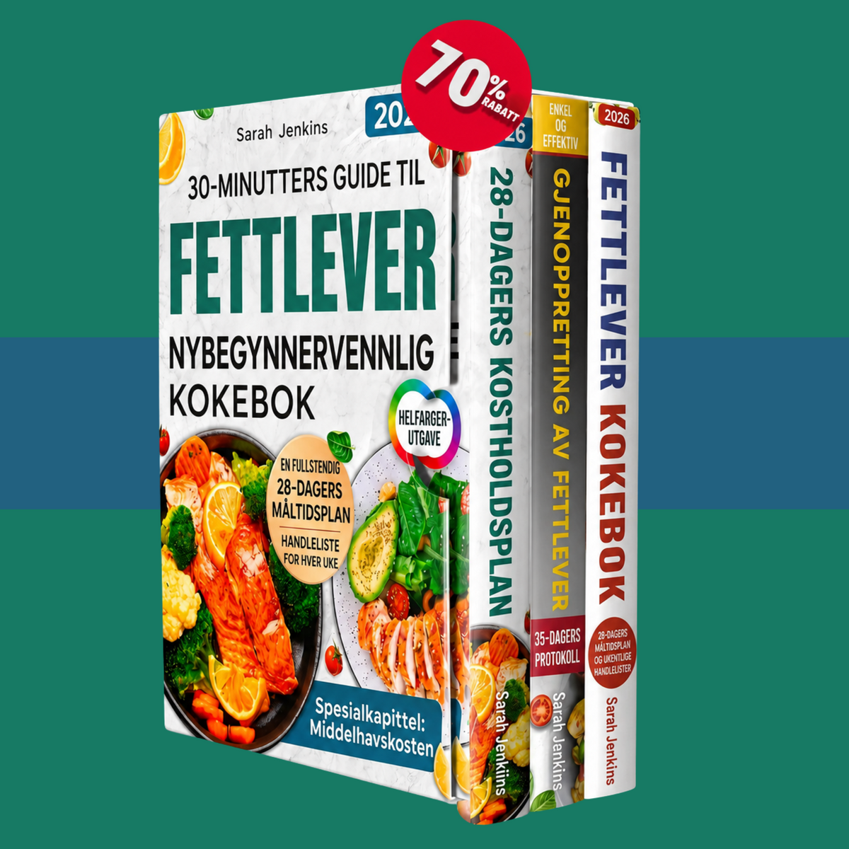 E-bokguide Den komplette kokboken for fettlever for nybegynnere + 2 BONUS BØKER - Digital bok