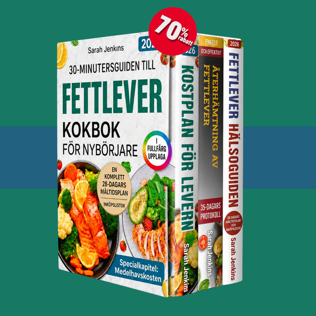 Guide i e-boksformat Den Kompletta Kokboken för Fettlever för Nybörjare + 2 BONUSAR - Digital bok