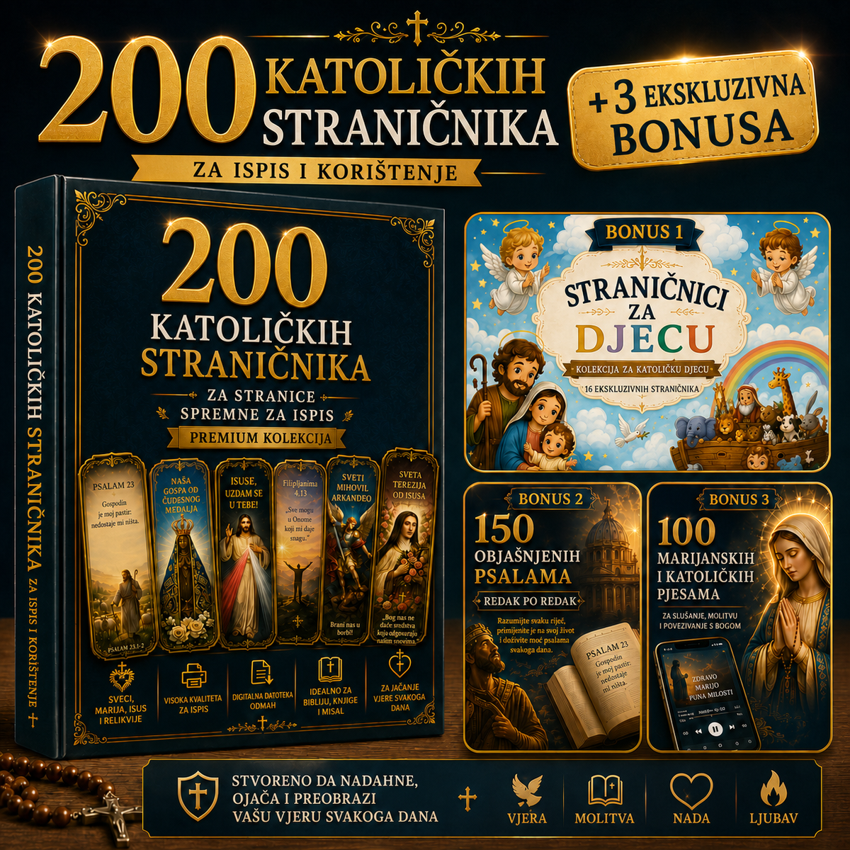 200 straničnika za knjige