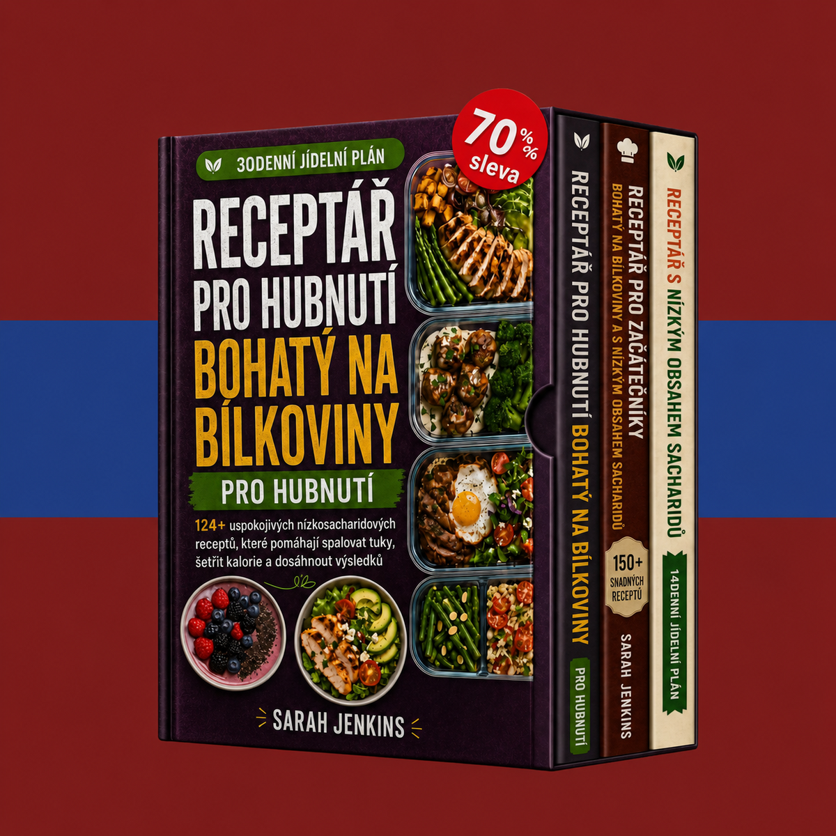 Dokonalý balíček: recepty s vysokým obsahem bílkovin a nízkým obsahem sacharidů + 2 BONUSY