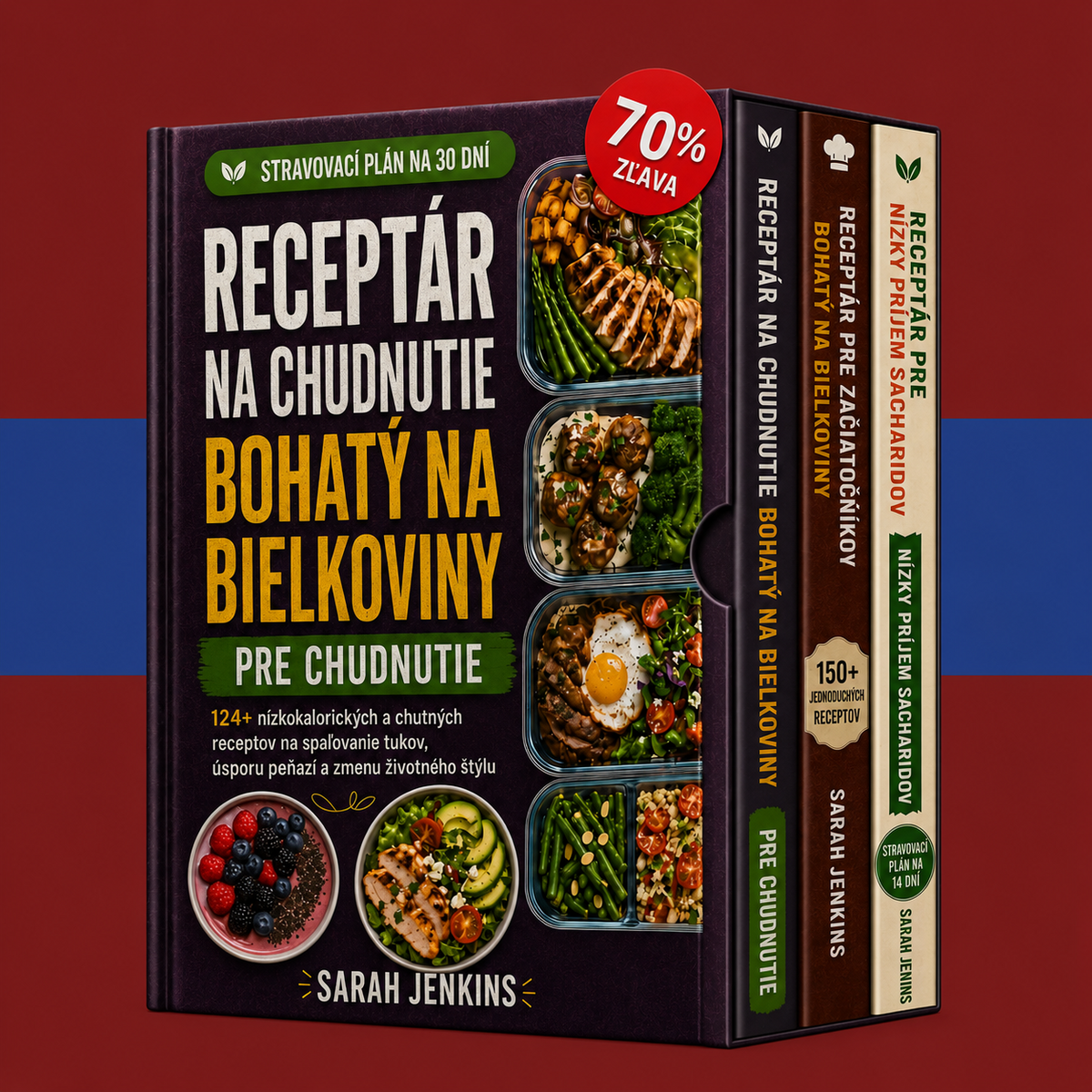 Dokonalý balíček: recepty s vysokým obsahom bielkovín a nízkym obsahom sacharidov + 2 BONUSY