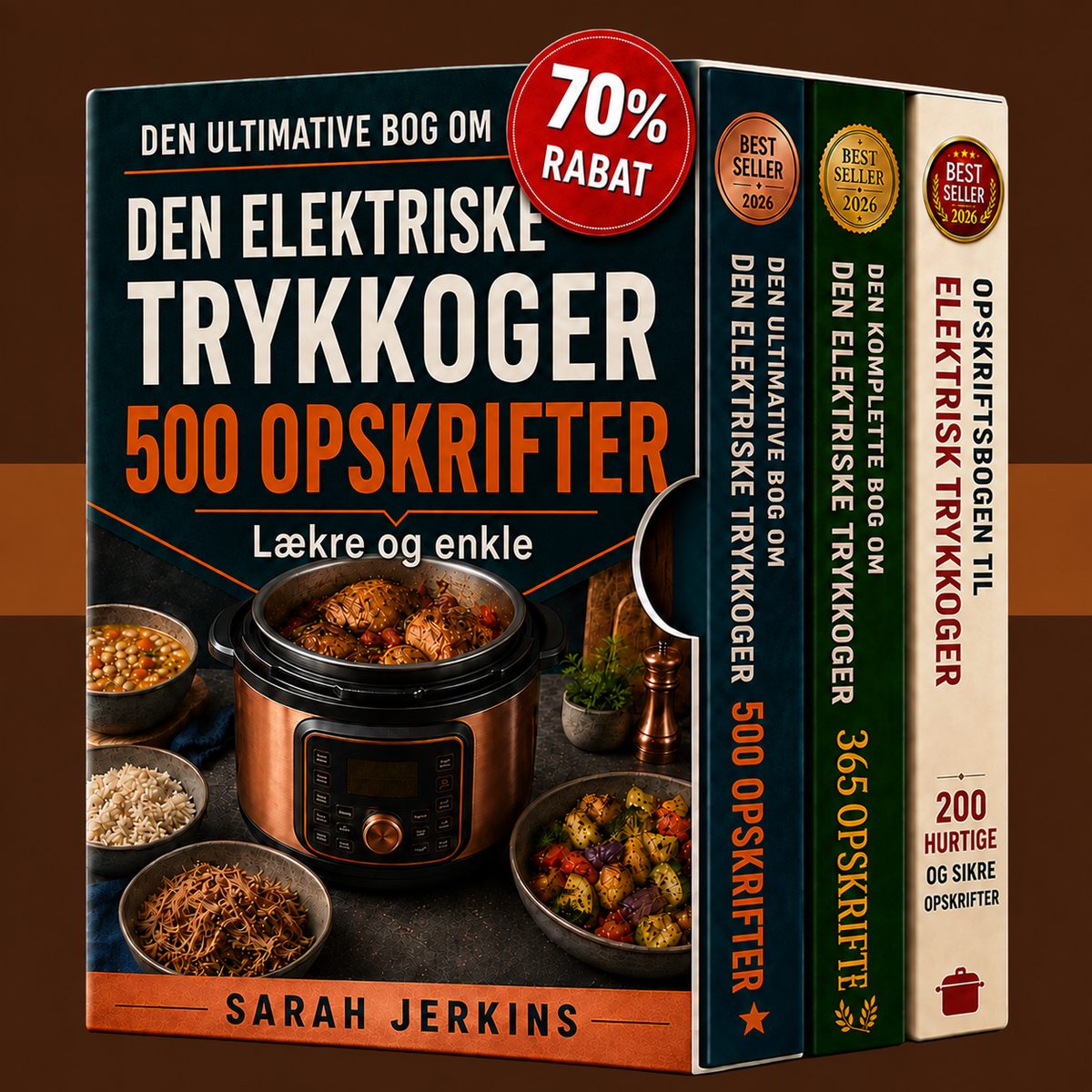 Elektrisk Trykkoger: 500 Lækre, Nemme og Praktiske Opskrifter + 2 Bonusser