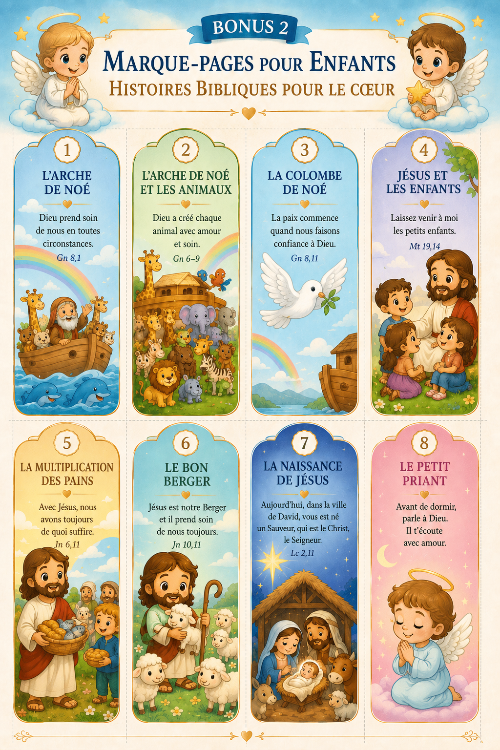 16 marque-pages pour enfants
