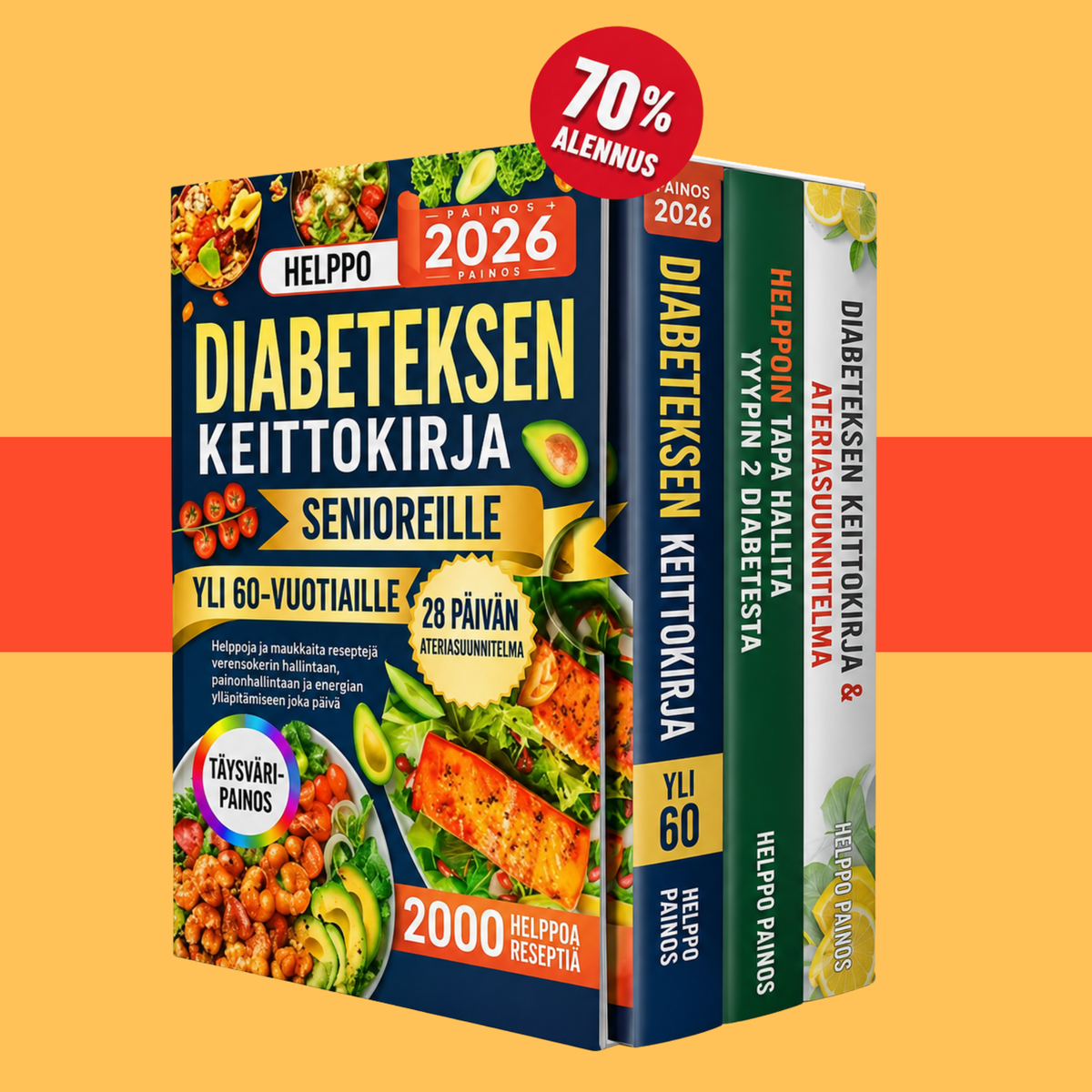 E-kirjaopas Diabetesruokavalio + 2 BONUSTA - Digitaalinen kirja