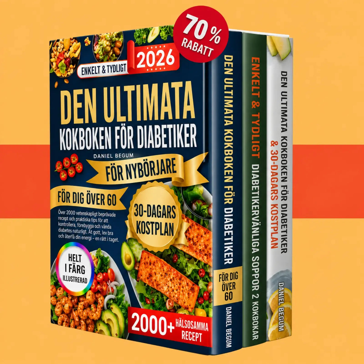 E-bok Guide Diabeteskost + 2 BONUSAR - Digital bok