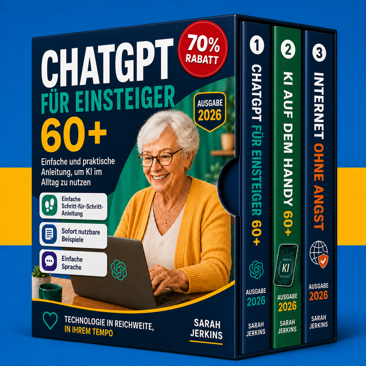 E-Book-Leitfaden ChatGPT für Anfänger + 2 BONI - Digitales Buch