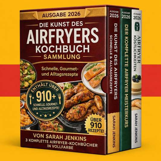 E-Book-Leitfaden Heißluftfritteuse-Kochbuch für Anfänger + 2 BONI - Digitales Buch