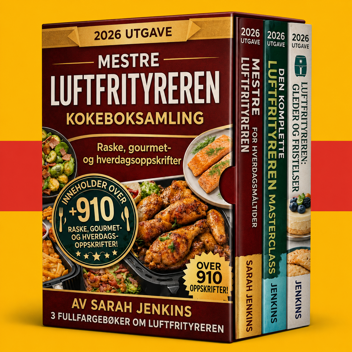 E-bokveiledning Airfryer-kokebok for nybegynnere + 2 BONUSER - Digital bok