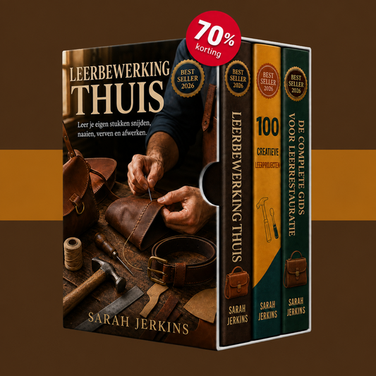 E-bookgids Lederwerkplaats voor Thuis: Leer Leerproducten Maken, Naaien en Restaureren + 2 BONUSSEN - Digitaal boek