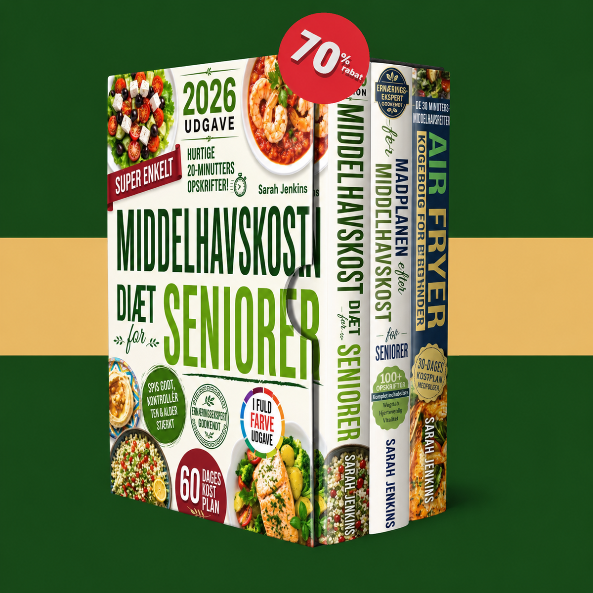 Middelhavskosten 3-bogspakke + 2 BONUS