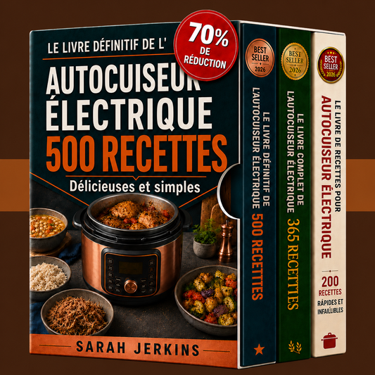 Autocuiseur Électrique : 500 Recettes Délicieuses, Simples et Pratiques + 2 Bonus
