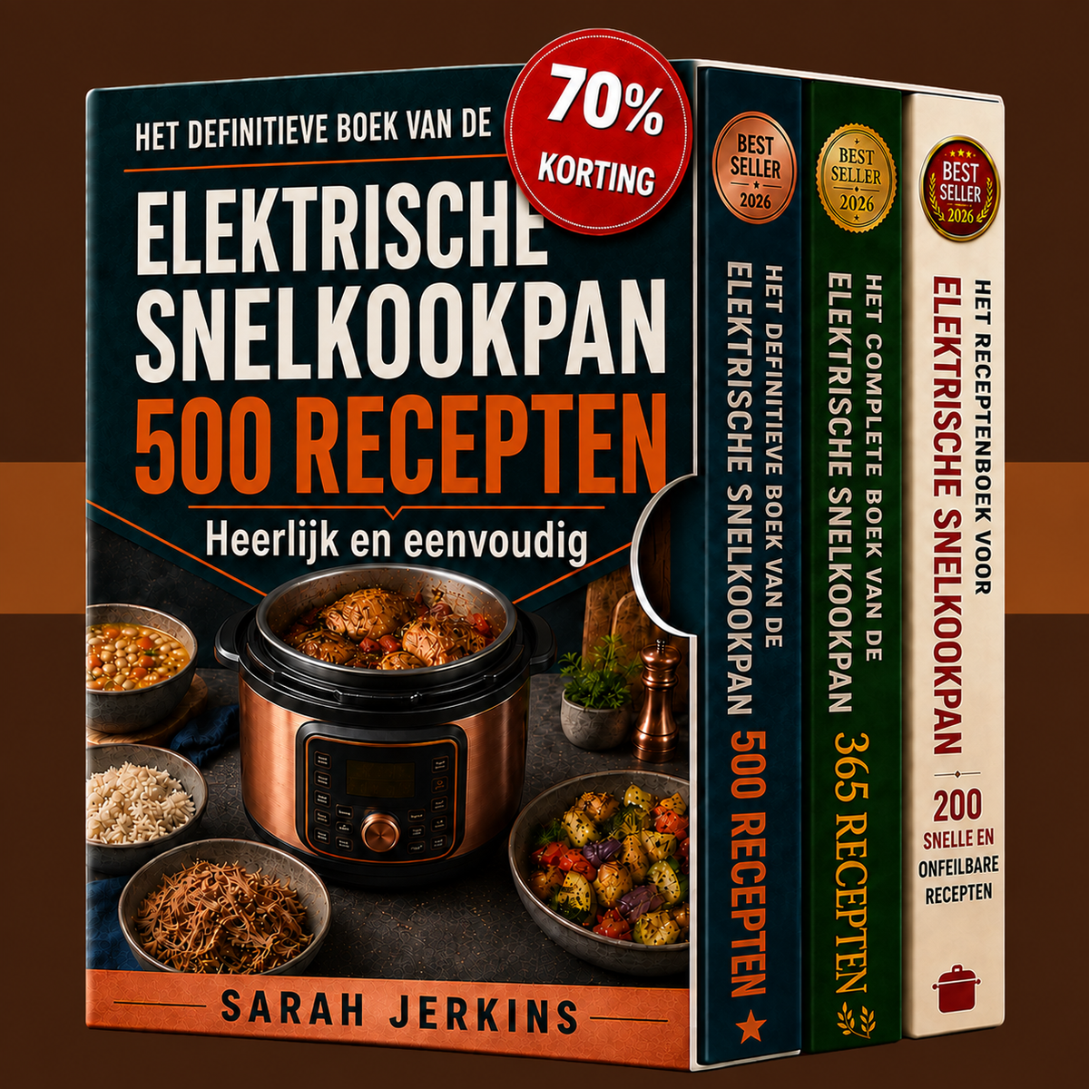 Elektrische Snelkookpan: 500 Heerlijke, Eenvoudige en Praktische Recepten + 2 Bonussen