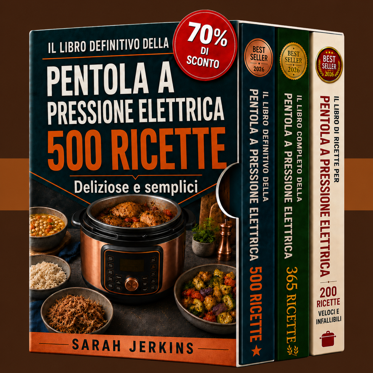 Pentola a Pressione Elettrica: 500 Ricette Deliziose, Semplici e Pratiche + 2 Bonus