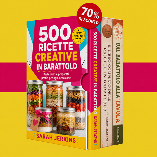 500 Ricette Creative in Barattolo: Pasti, Dolci e Preparati Pratici per Ogni Occasione + 2 Bonus